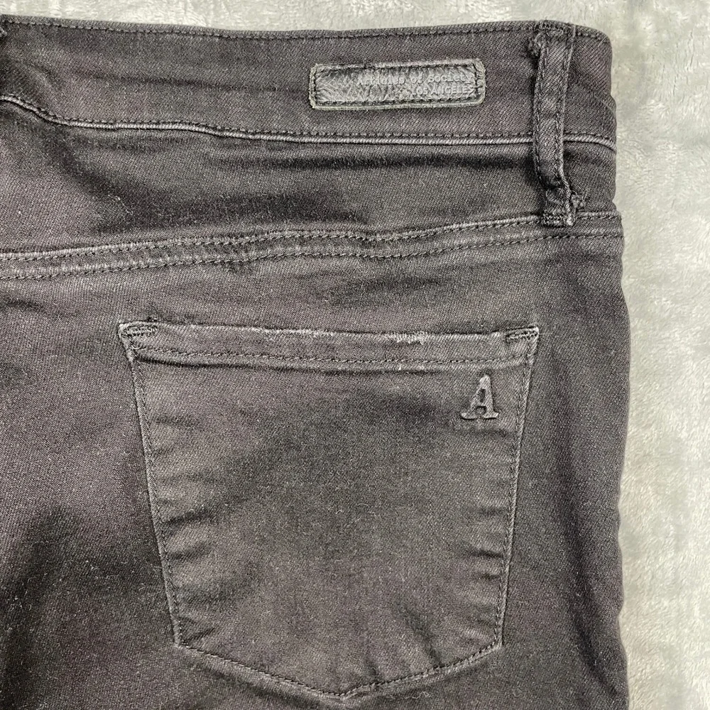 Articles of Society Black Skinny Jeans Distressed Raw Hem Women's Size 30